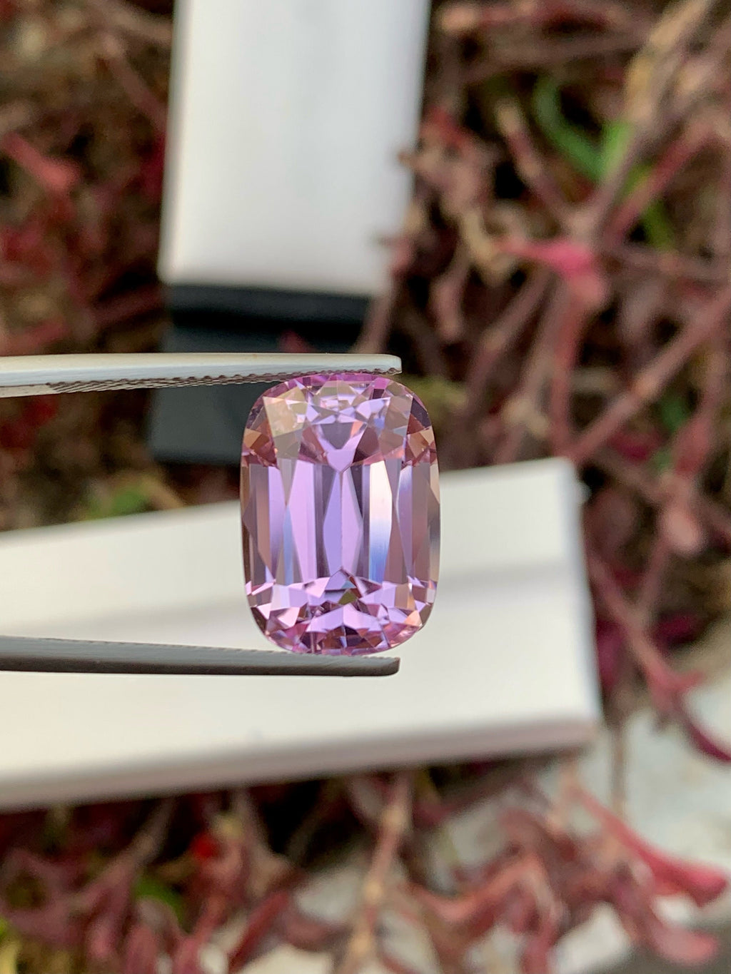Baby Pink Kunzite Gemstone: 18.80 CT Cushion Cut Spodumene