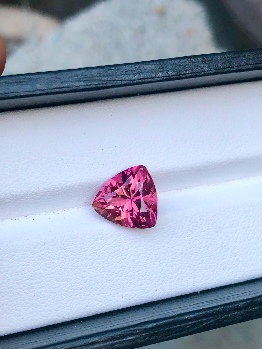 Natural Pink Tourmaline Gemstone: 5.00 CT Trillion Cut, Afghanistan Origin