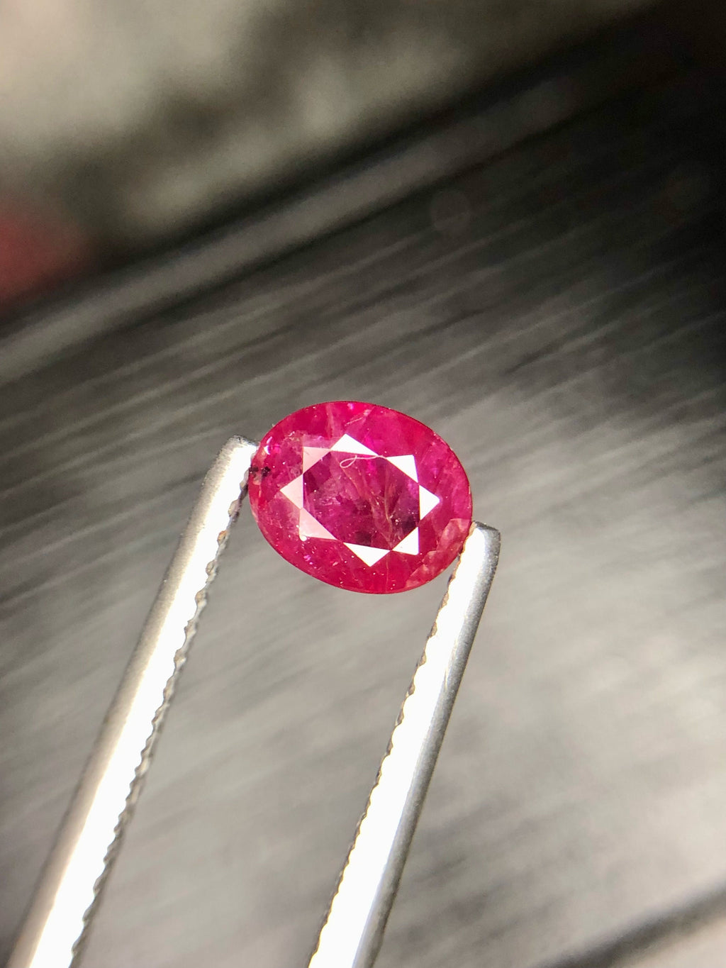 Vivid Red Afghanistan Ruby Gemstone, Oval Cut 0.95 CT