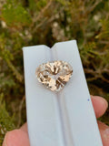 22.20 CT Unheated Imperial Topaz Gemstone: Fancy Trillion Cut