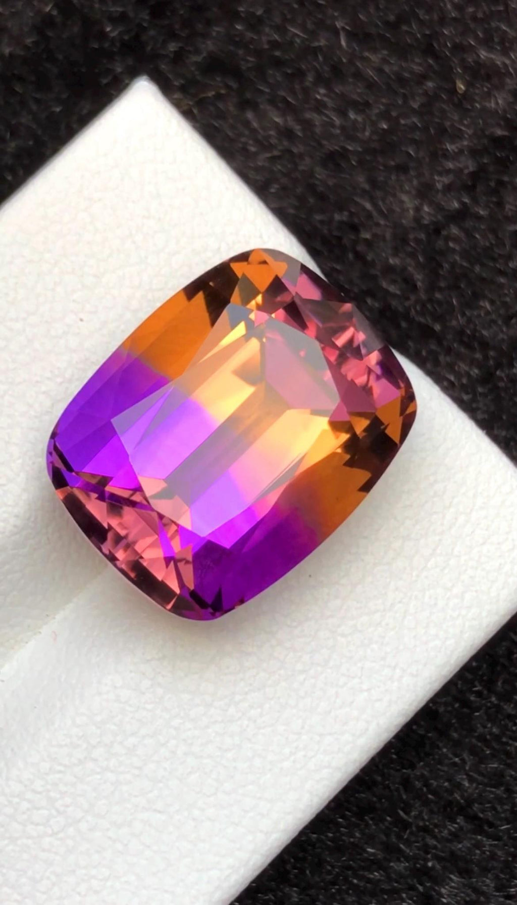 Bi-Color Ametrine 15.80ct Cushion Cut – Gemstone from Brazil