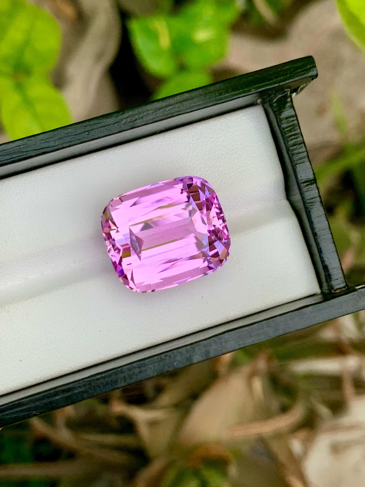 Deep Pink Kunzite Gemstone: 42.55 CT Cushion Cut, Afghanistan Origin