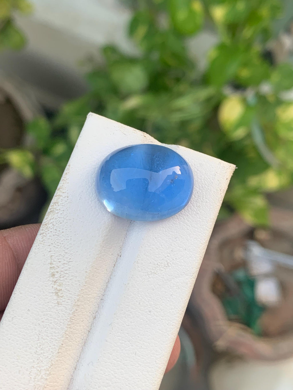 Santa Maria Aquamarine Cabochon: Natural Deep Blue Gemstone, 33.30 CT