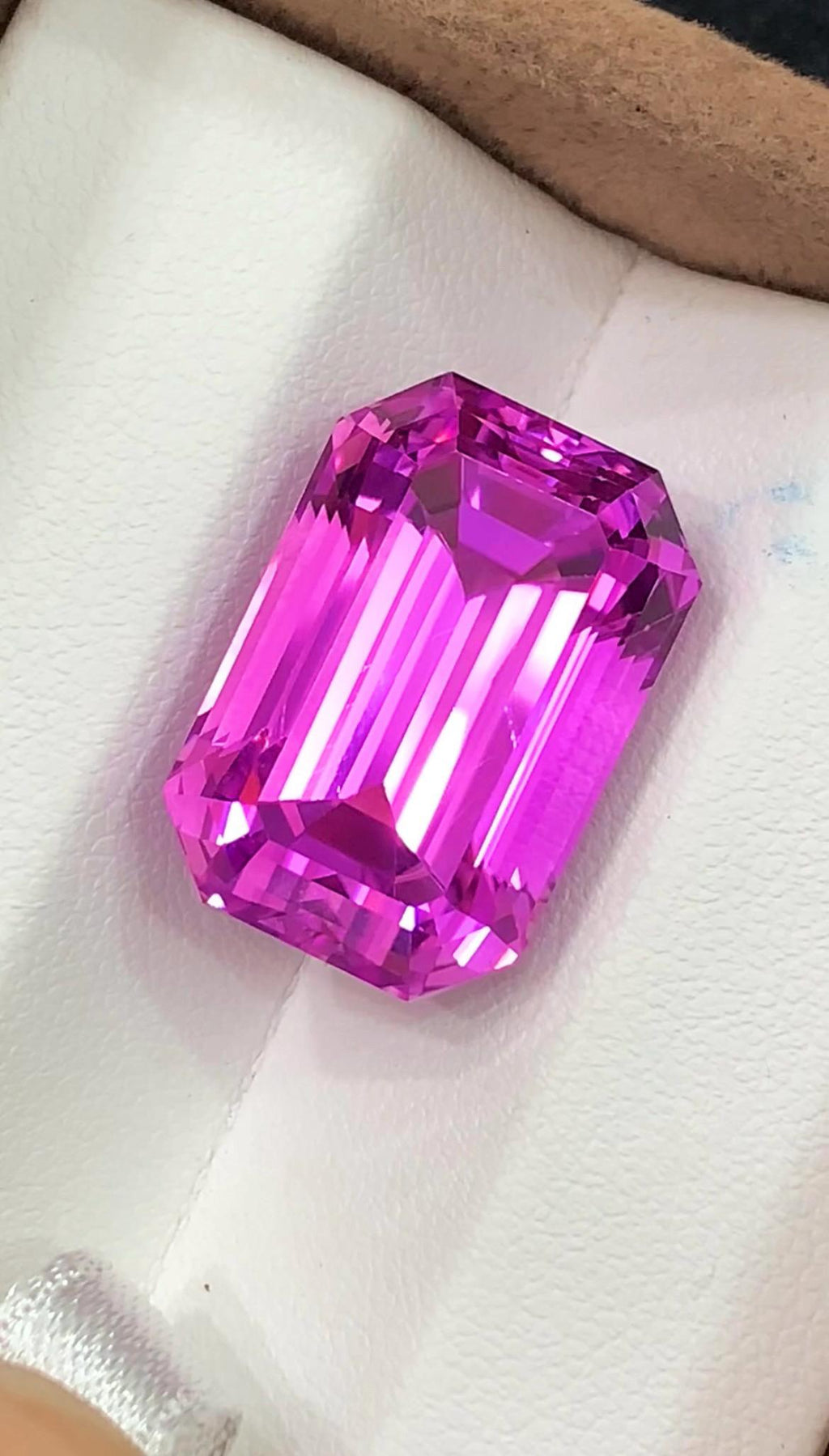 Pink Kunzite 35.40 Carat Emerald Cut Loose Gemstone from Afghanistan