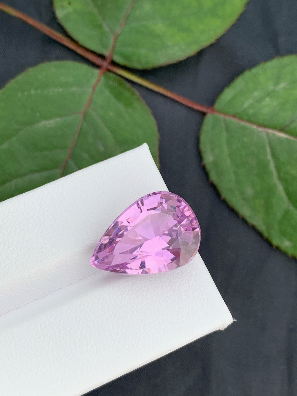 Pear Shape Pink Kunzite Gemstone: Natural November Birthstone, 14.65 CT