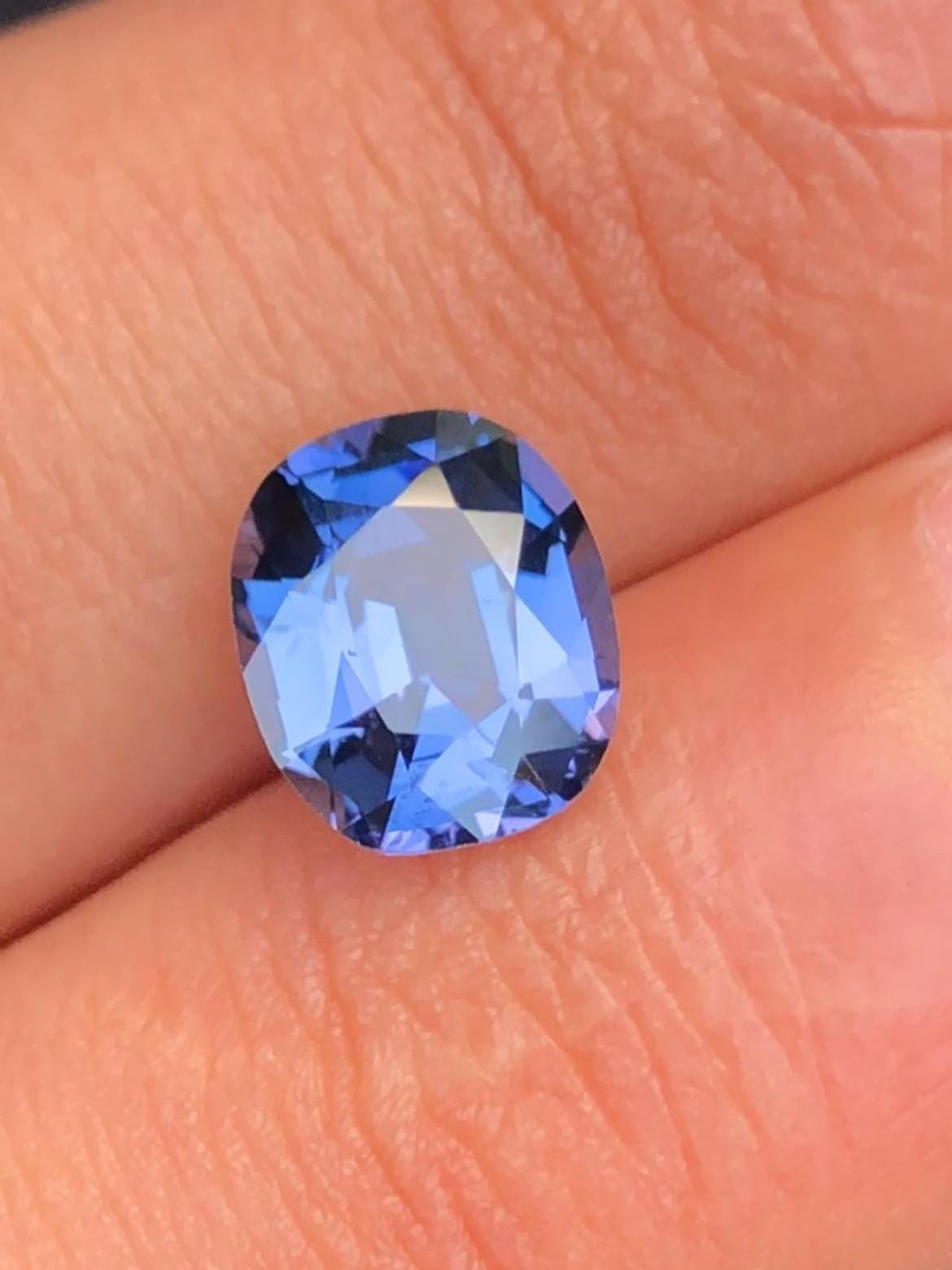 Purple Blue Spinel 2.15 Emerald Octagonal Cut Burma