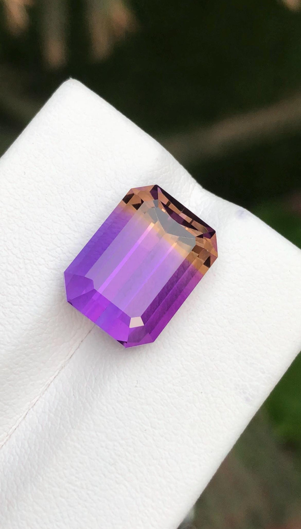 Ametrine 8.50 ct Emerald Cut • Bi-Color Gemstone from Bolivia