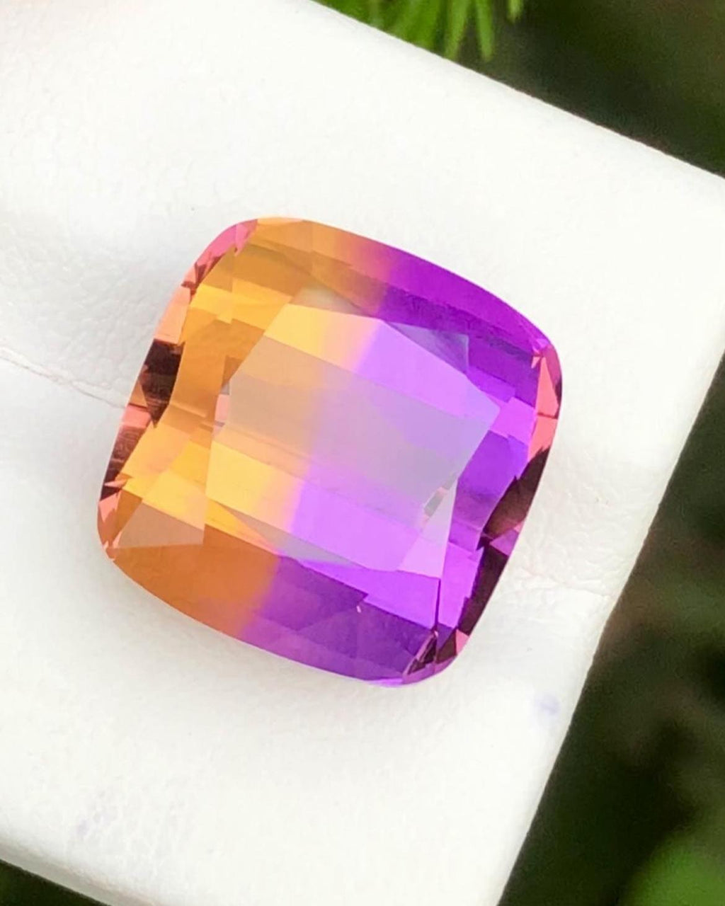 Bi-Color Ametrine 17 Ct Cushion Cut – Gemstone from Brazil
