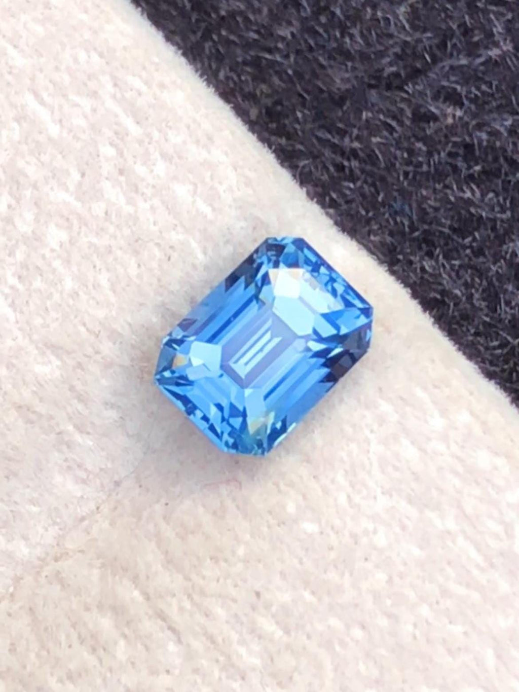 Cobalt Spinel 1.61 ct Emerald Cut Tanzanian – Vivid Blue Certified Gemstone