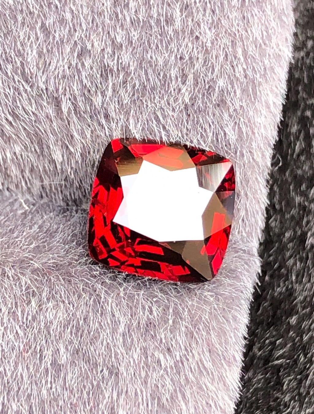 Vivid Red Spinel 2.45ct  Radiant Cushion Cut - Burma Gemstone Loose Stone