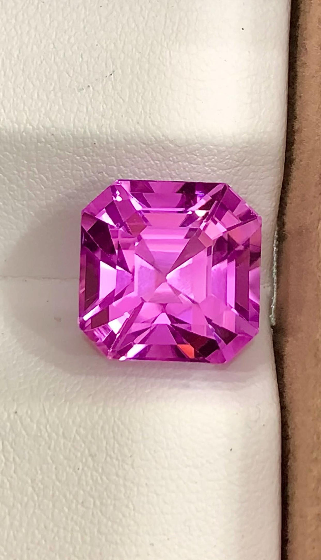 Pink Kunzite 16.20ct Asscher Cut – Precision Step Cut Gemstone from Afghanistan