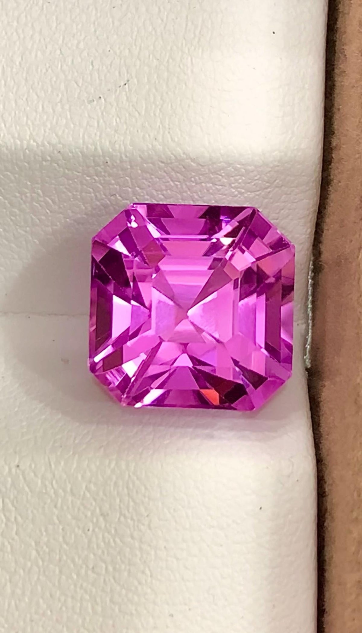 Pink Kunzite 16.20ct Asscher Cut – Precision Step Cut Gemstone from Afghanistan