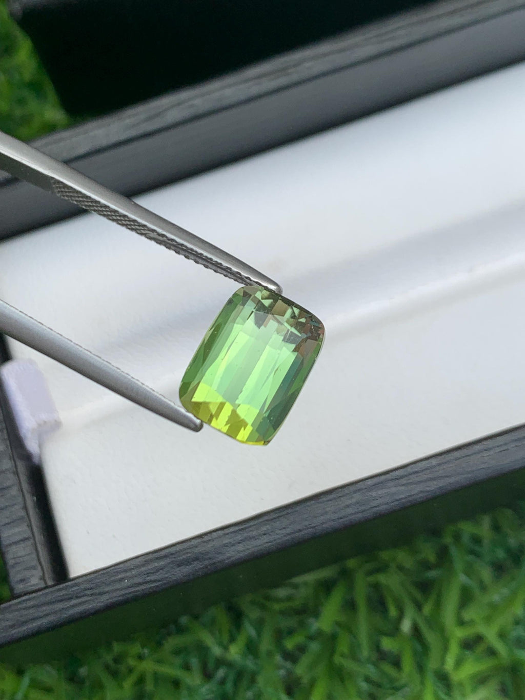 Natural Blue Green Tourmaline Gemstone: 6.00 CT Cushion Cut, Afghanistan Origin