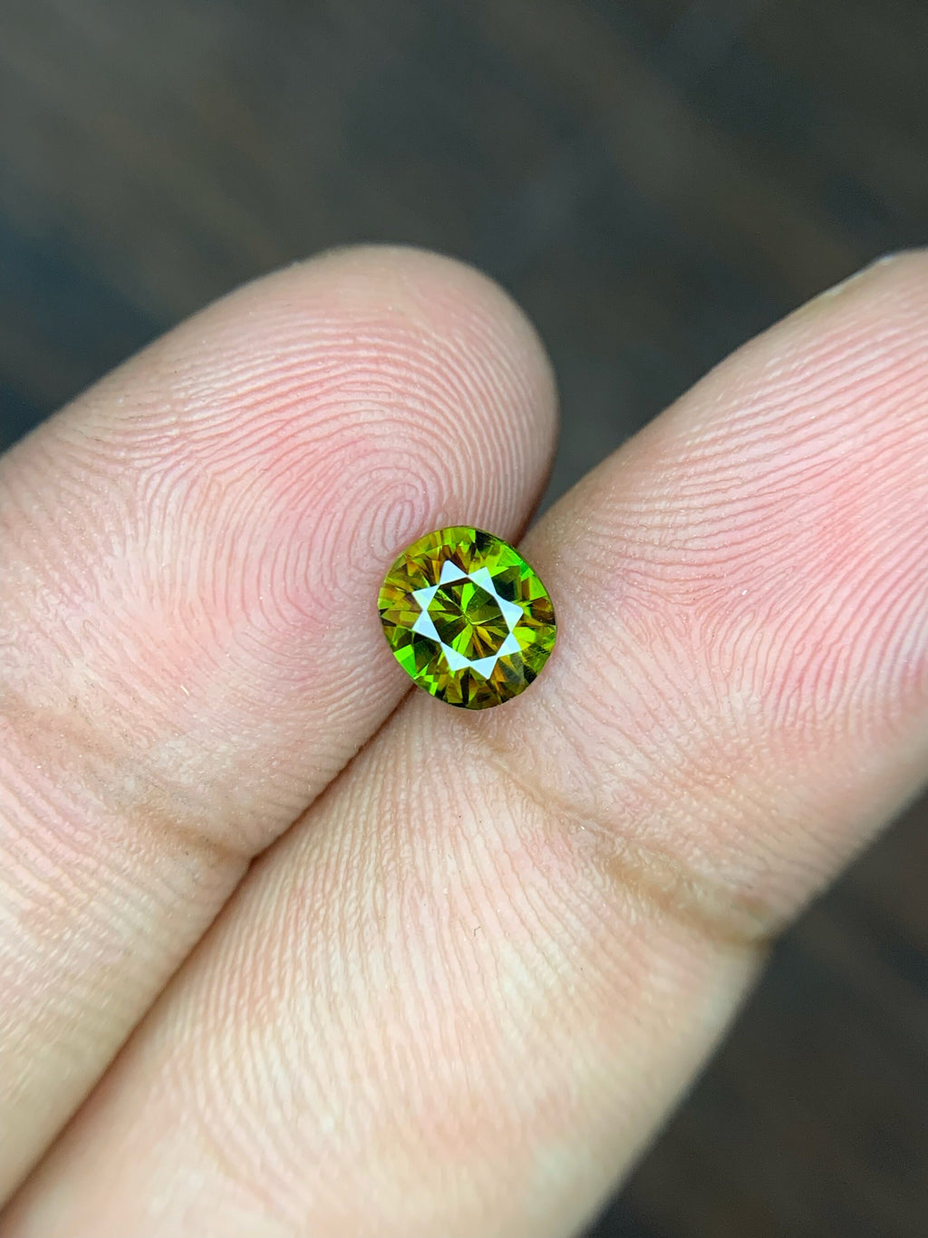 Natural Sphene Gemstone: 0.80 CT Round Cut, Himalayan Origin