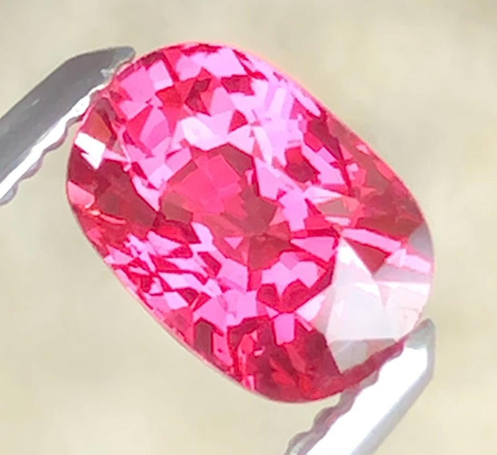 Mahenge Spinel 1.35ct Octagon Cut – Vivid Pink With Certificate