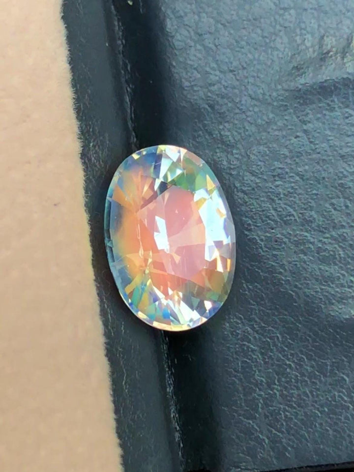 Rainbow Moonstone 3.02ct Oval Faceted Cut – Madagascar