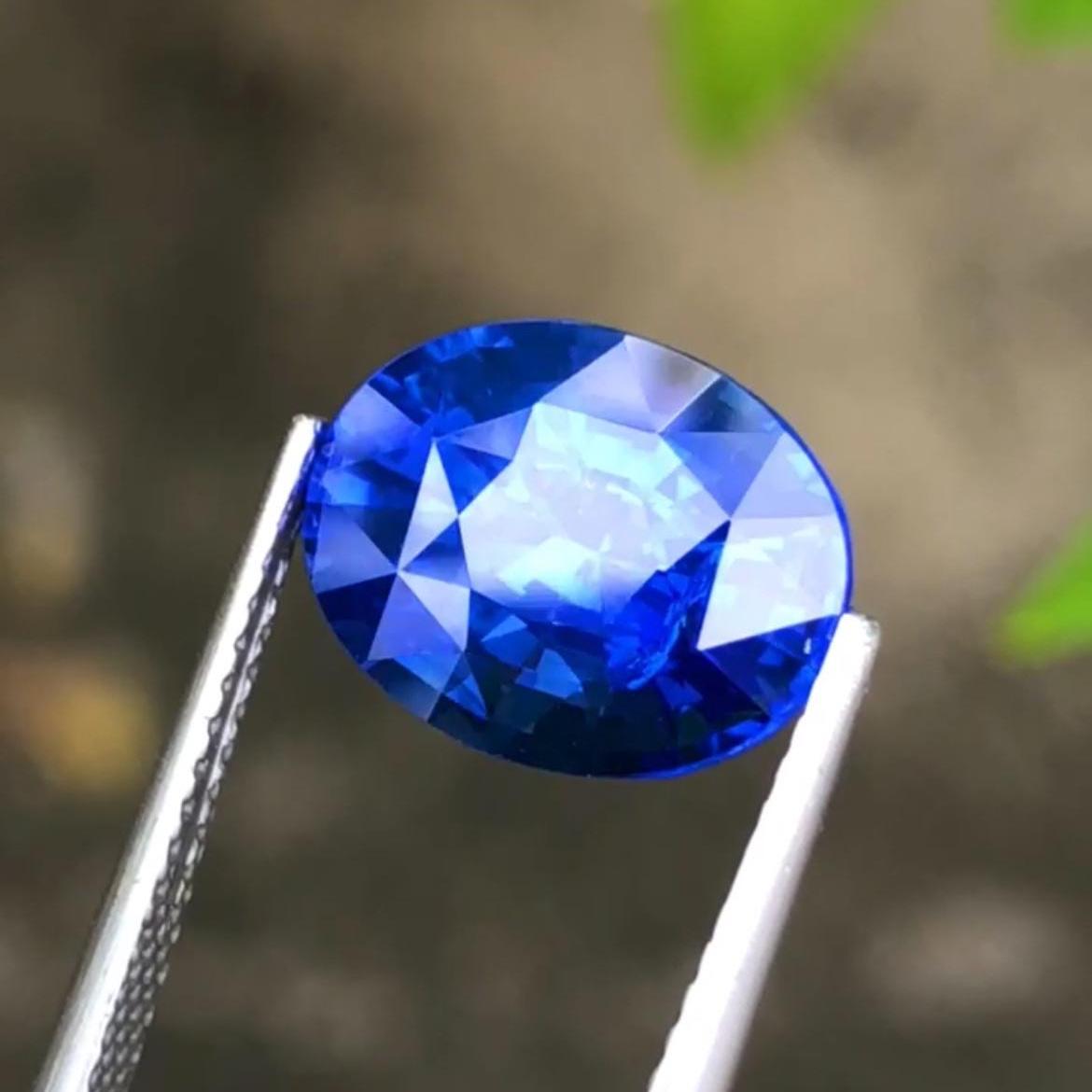 Royal Blue Sapphire 4.43ct Oval Faceted Cut – Madagascar Origin Certified