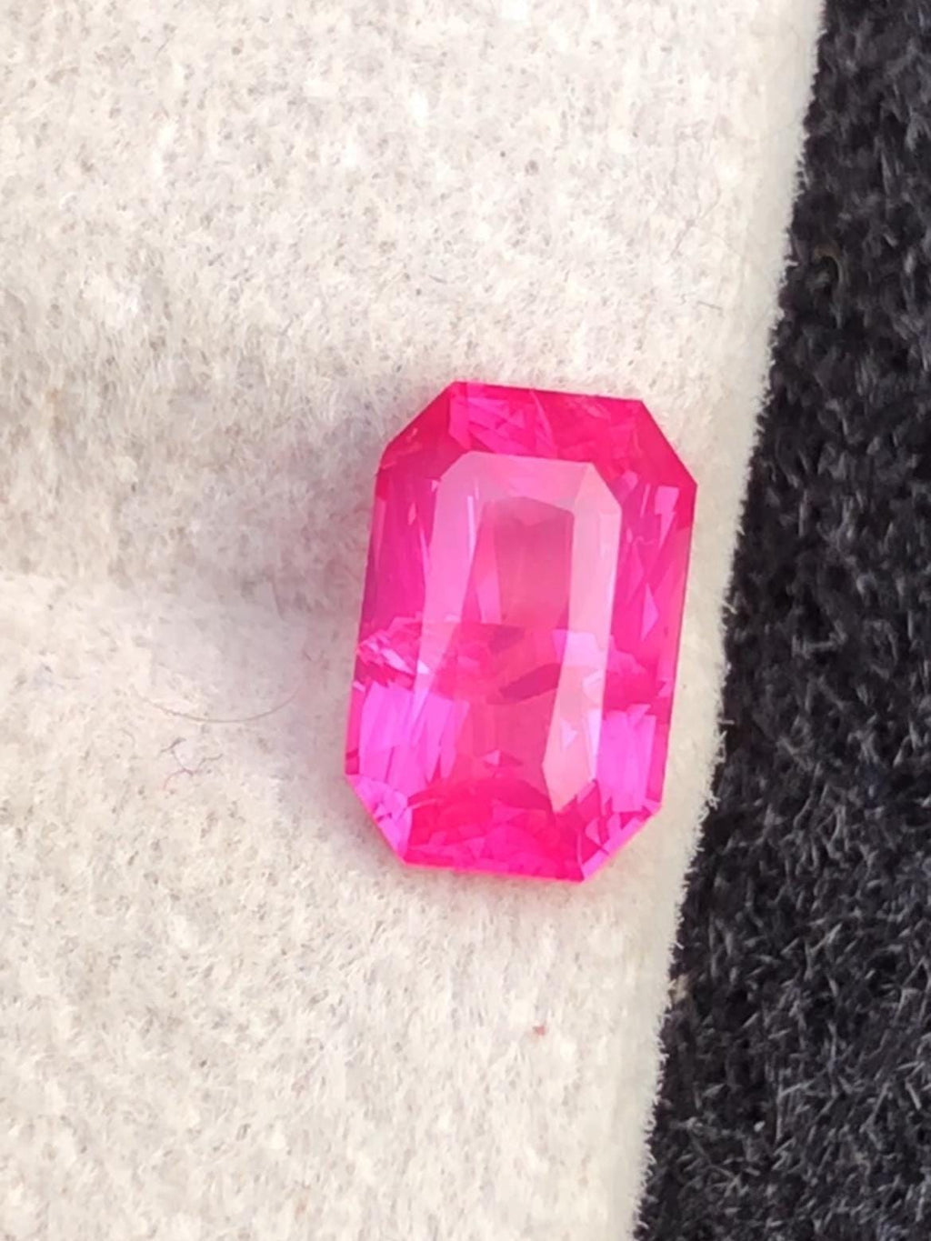 Mahenge Spinel 1.35ct Octagon Cut – Vivid Pink With Certificate