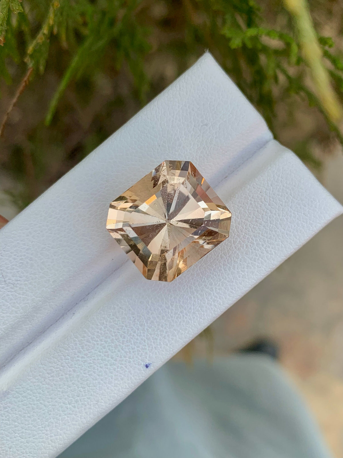 Faceted Yellow Topaz Gemstone: Fancy Cut Loose Stone, 24.45 CT