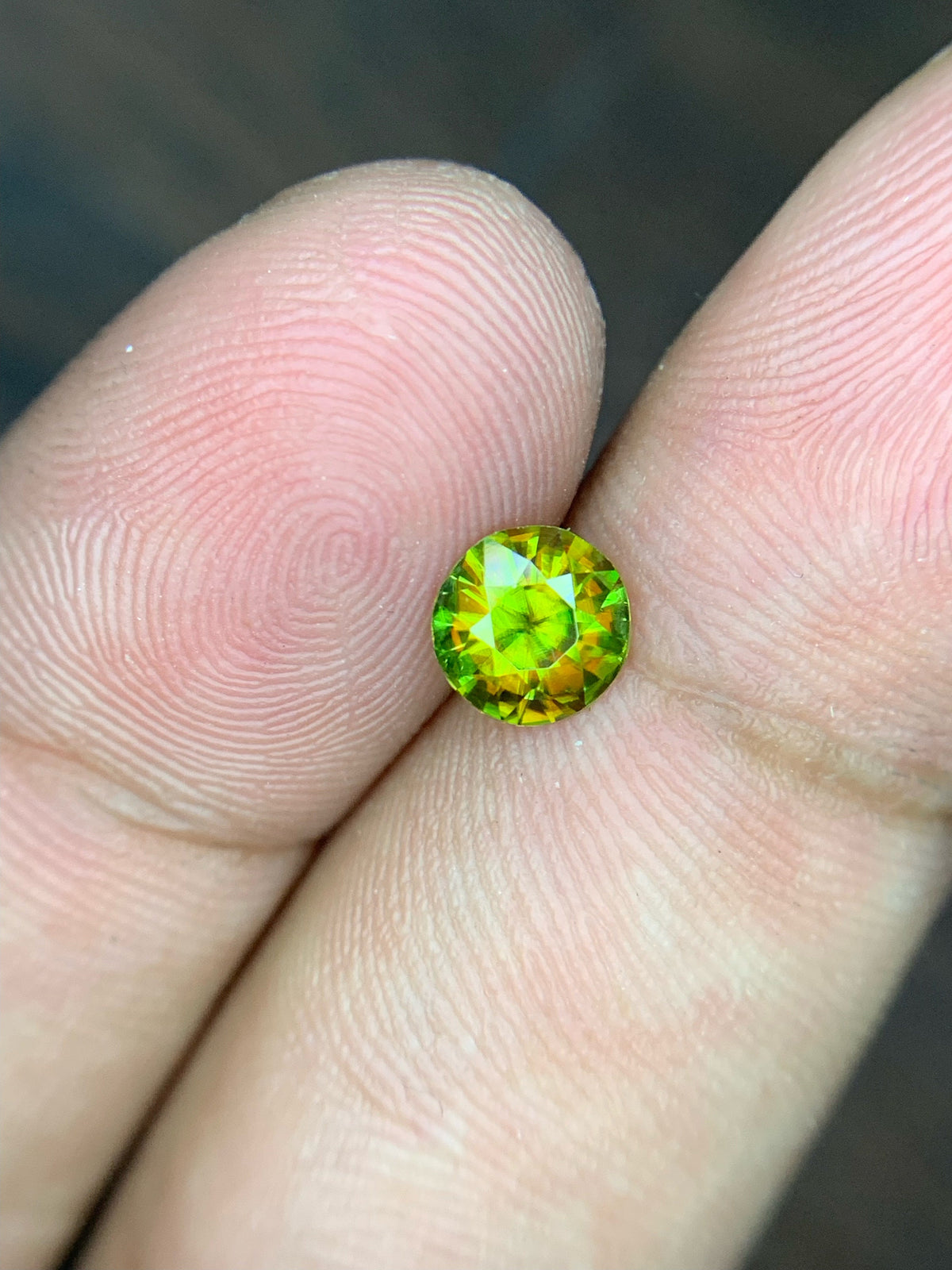 0.75 Carat Natural Chrome Sphene Loose Gemstone: Nugget Green