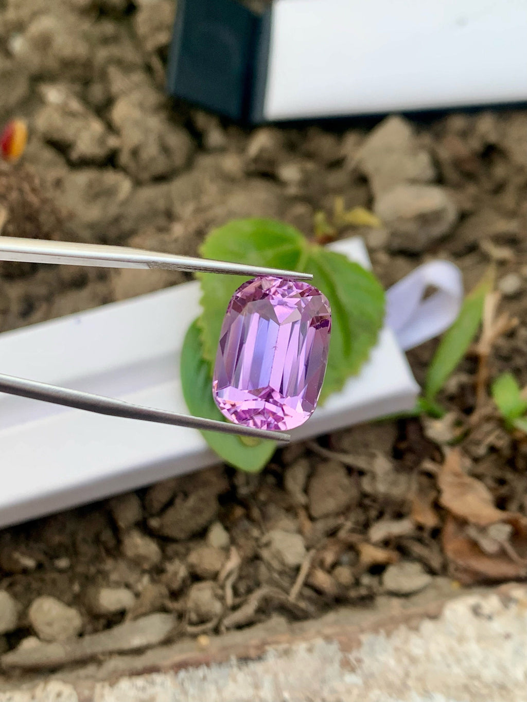 Faceted Light Pink Kunzite Gemstone: Cushion Cut, 15.55 CT