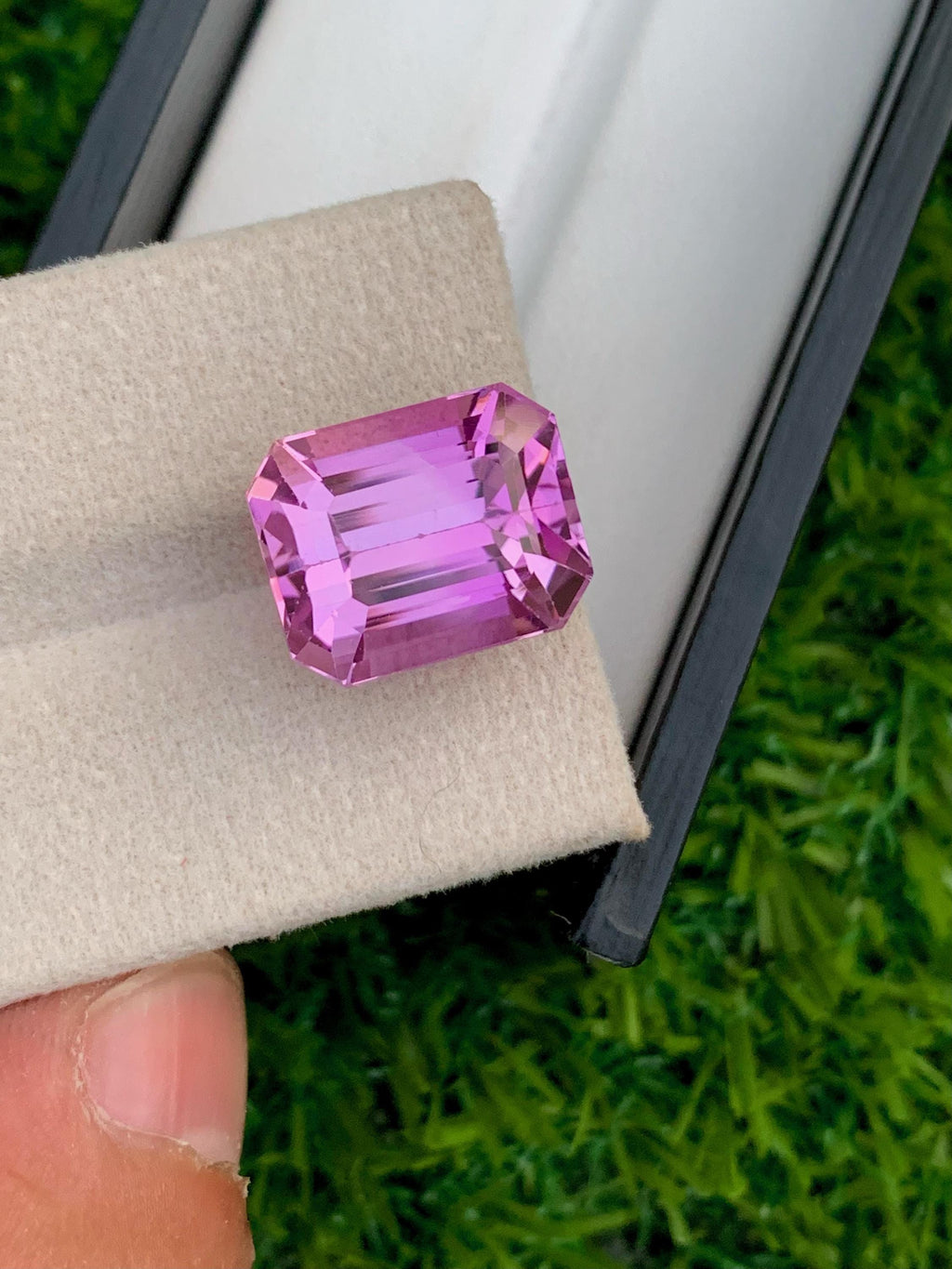 Natural Pink Kunzite Gemstone: Emerald Cut, 14.95 CT, Afghanistan Origin