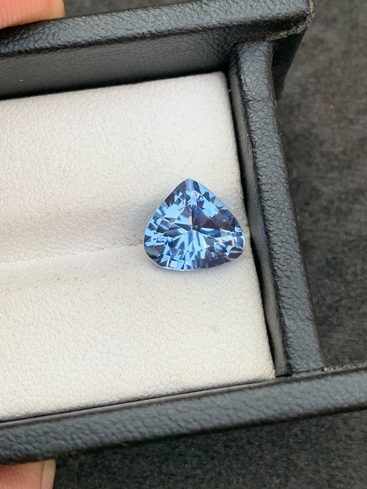 Santa Maria Blue Aquamarine Gemstone: Trillion Cut, March Birthstone, 2.70 Carats