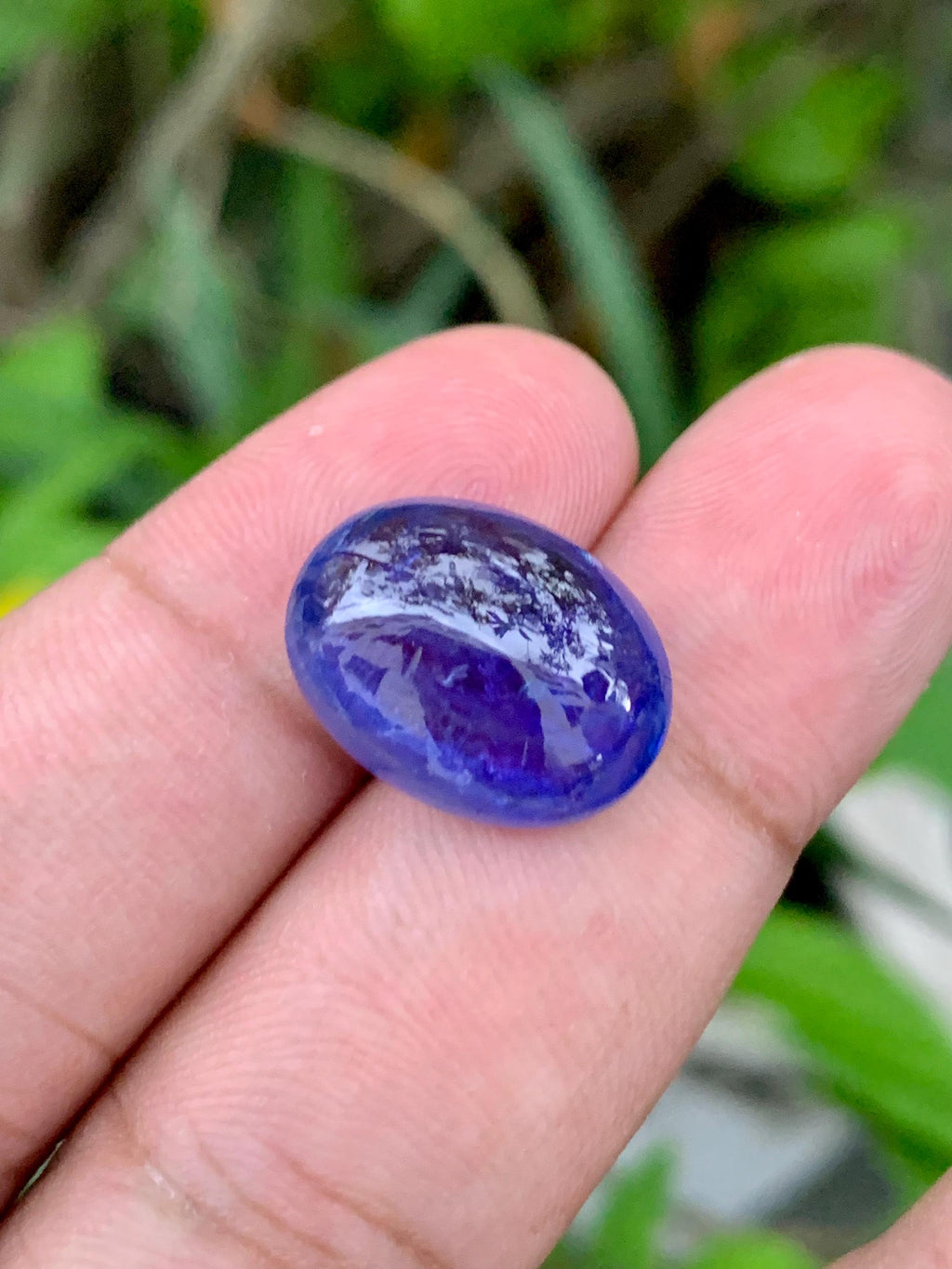 AAA Tanzanite Cabochon: 14.52 Carat Loose Gemstone - December Birthstone