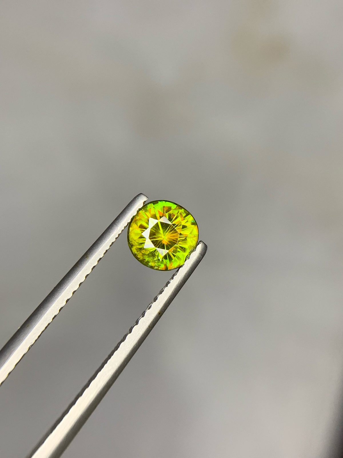 1.05 Carat Natural Chrome Sphene Gemstone: Nugget Green Sparkle