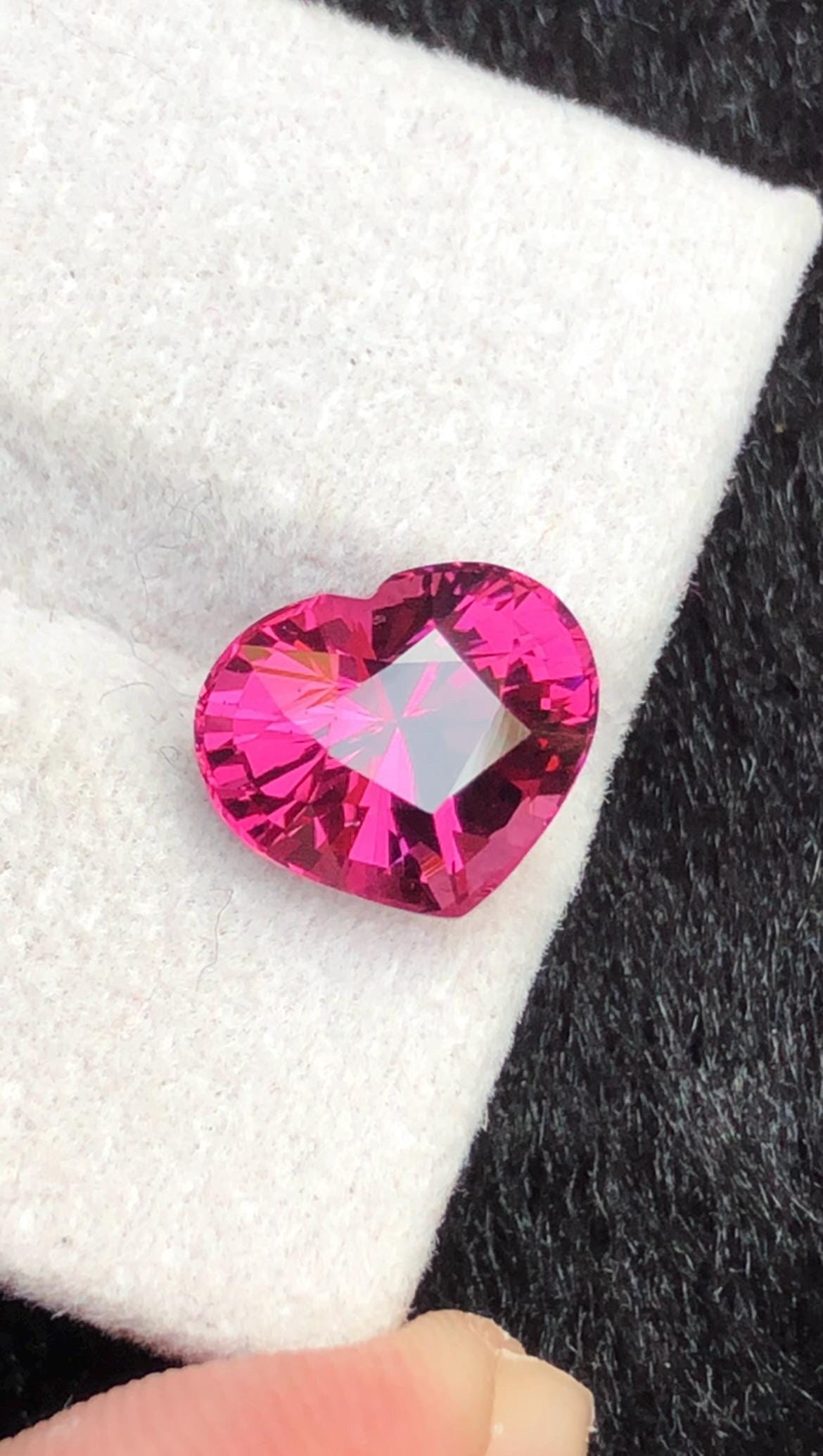 Purple Rhodolite Garnet 2.10ct Heart Cut – Tanga Mine Tanzania