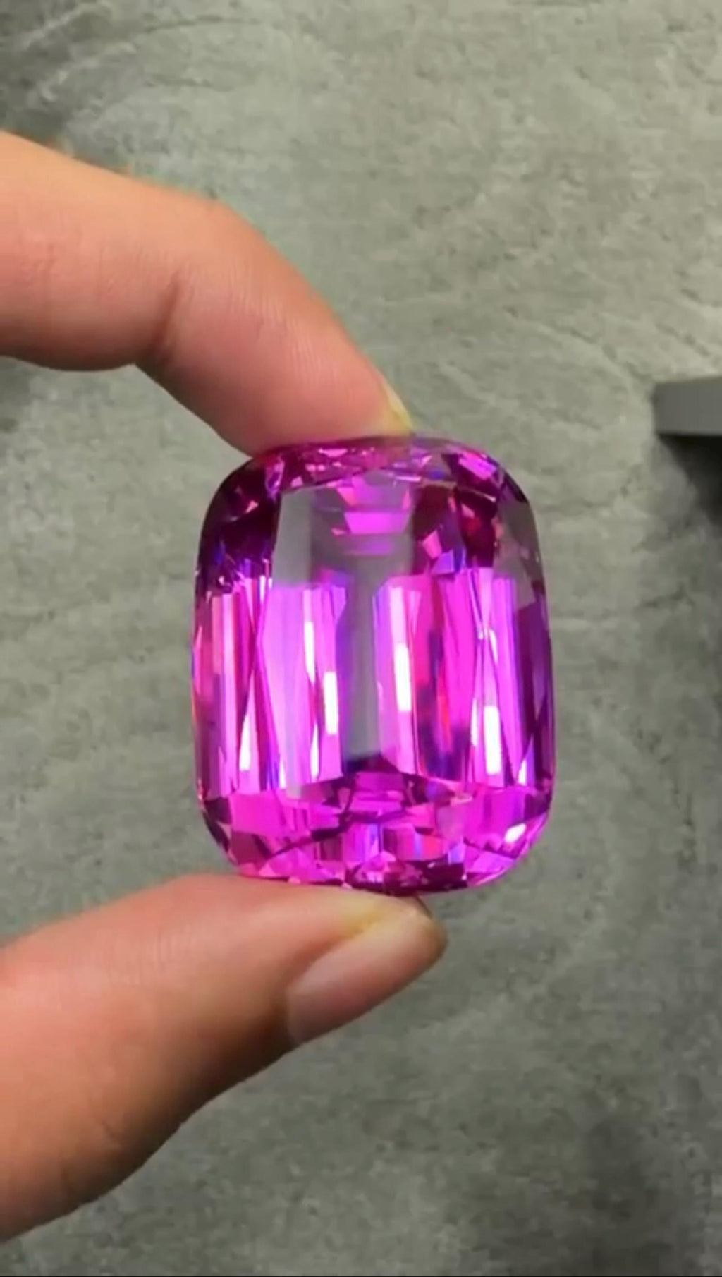 Pink Kunzite 227.50ct Cushion Cut Gem - Big Size Kunzite from Afghanistan
