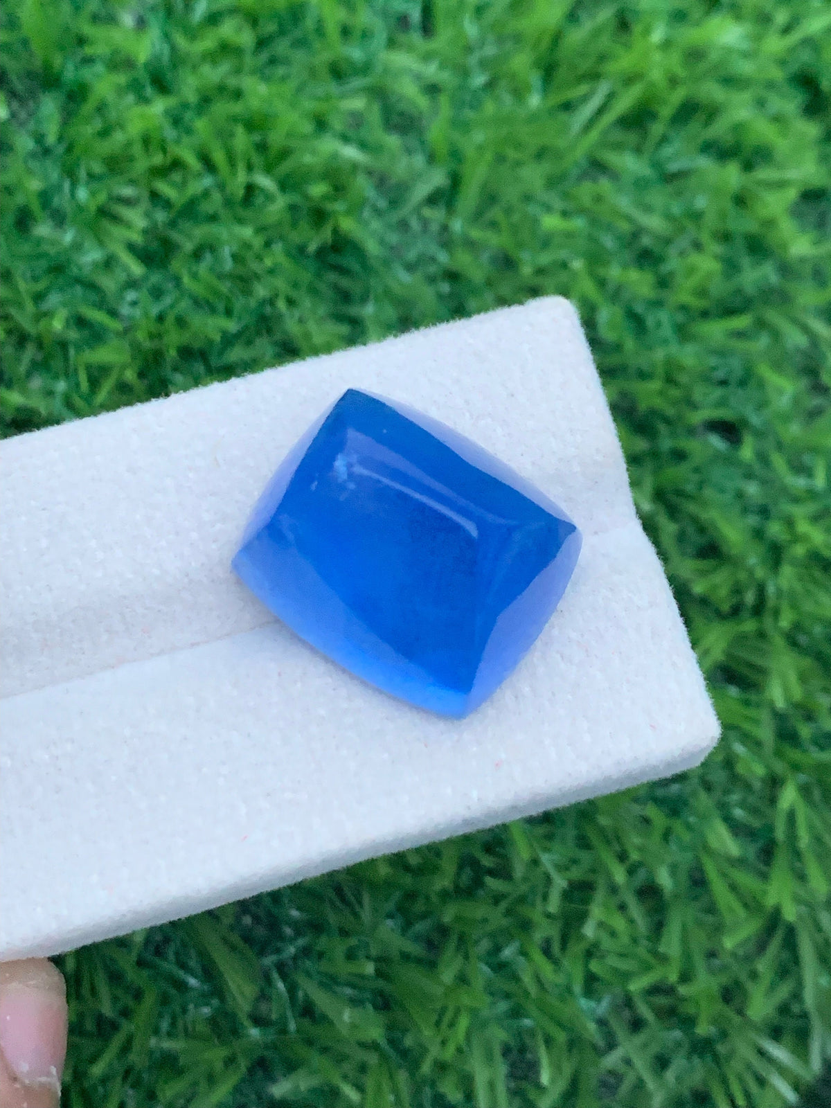 Santa Maria Aquamarine Cabochon: 34.50 CT Blue Beryl Gemstone
