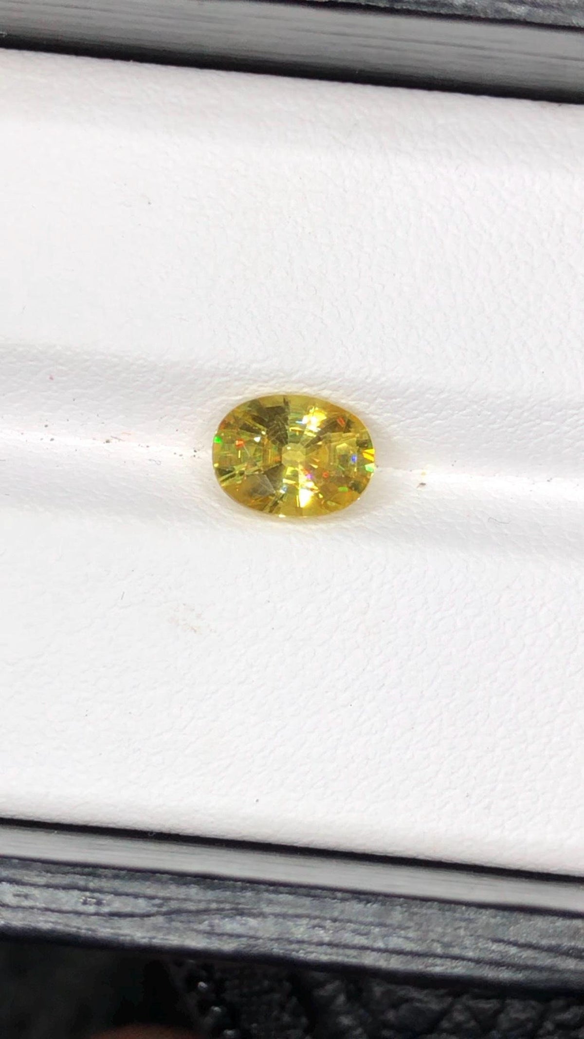 Natural Fire Sphene Gemstone: Oval Cut, 1.45 CT, Himalayan Origin