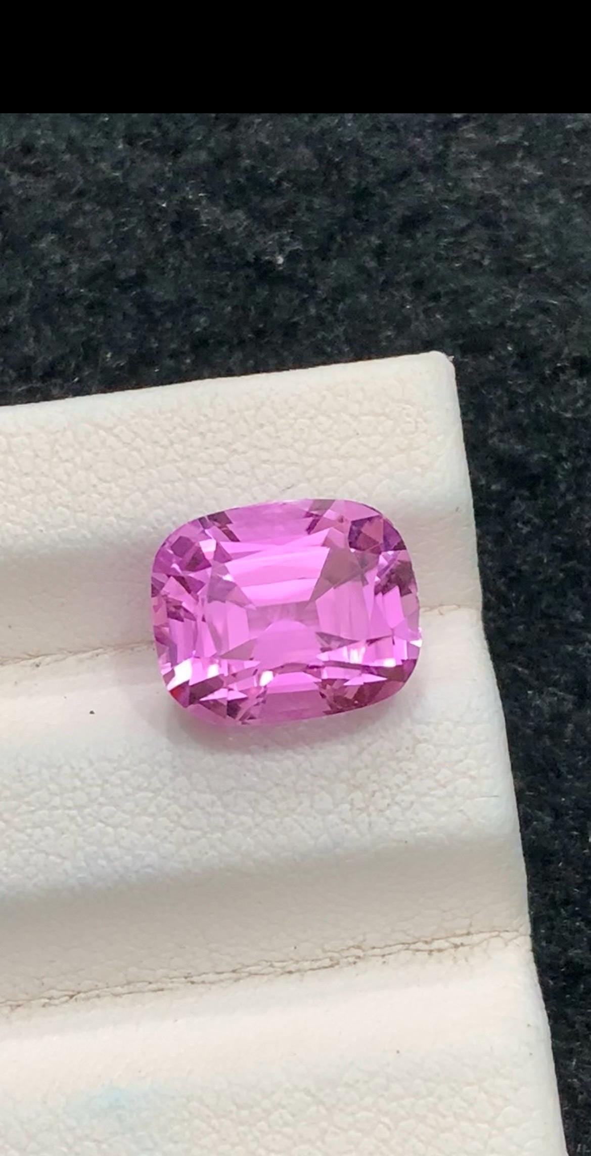 Pink Kunzite 5.75ct Cushion Cut – Fine Afghan Gemstone