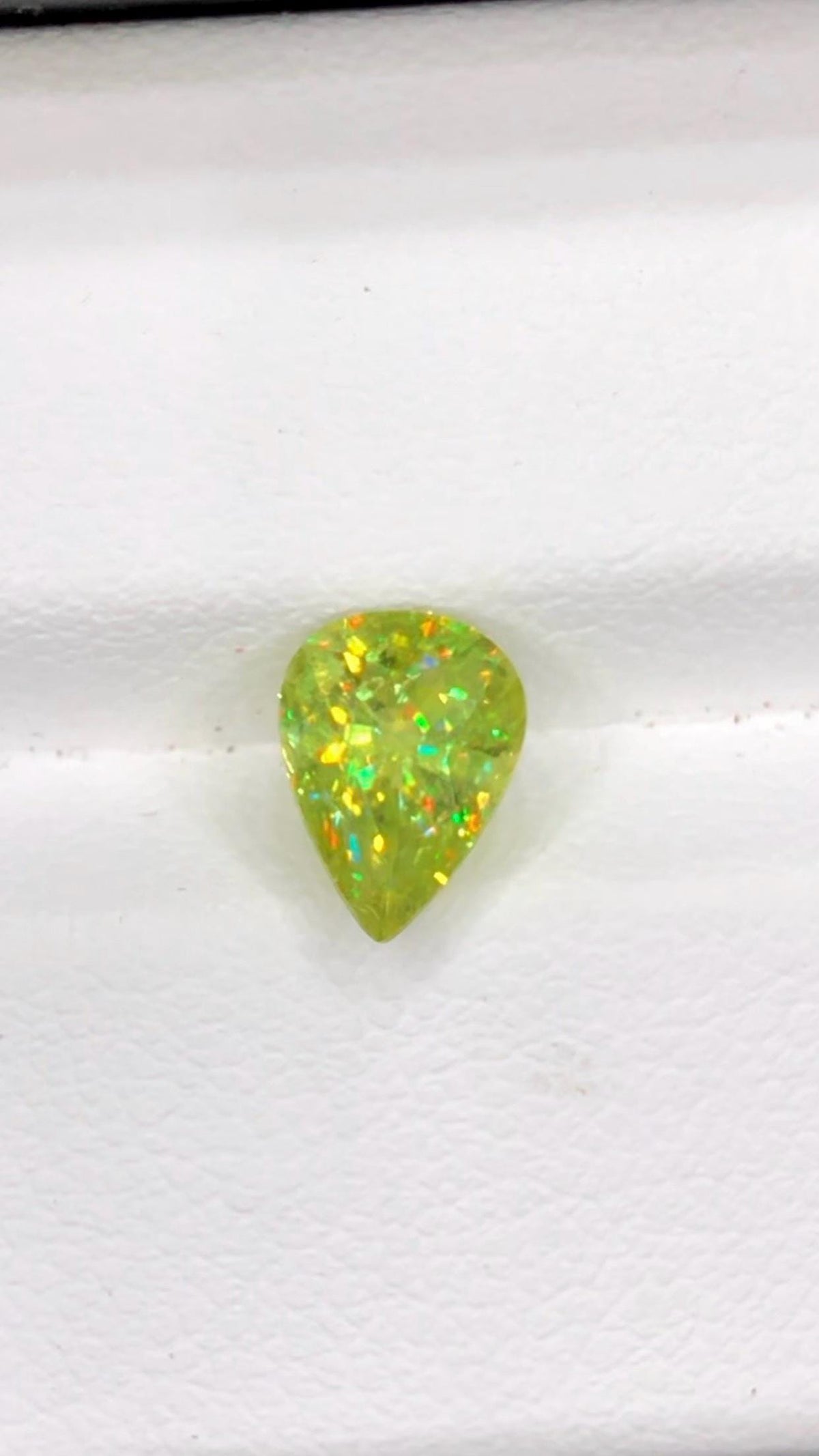 Pear Shape Sphene Gemstone: Natural Titanite, 1.60 CT