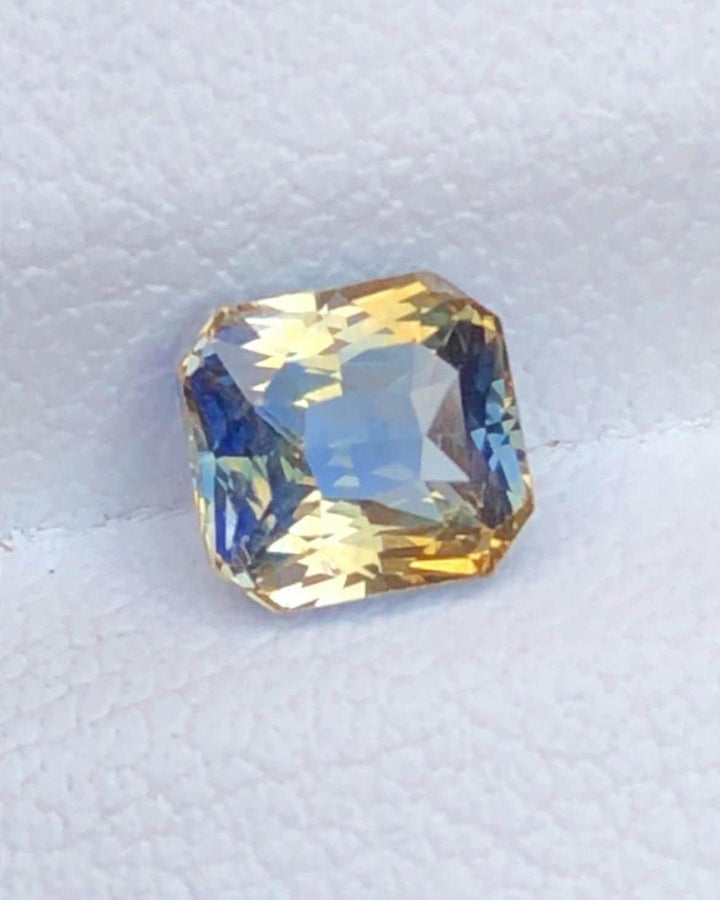 Bicolor Sapphire 1.04 Carat Radiant Octagonal Cut Loose Gem Sri Lanka Certified