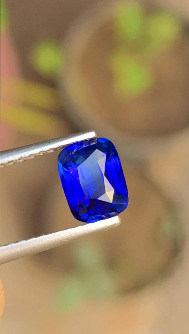 Royal Blue Sapphire 1.19ct Cushion Cut with Certificate – Madagascar Origin