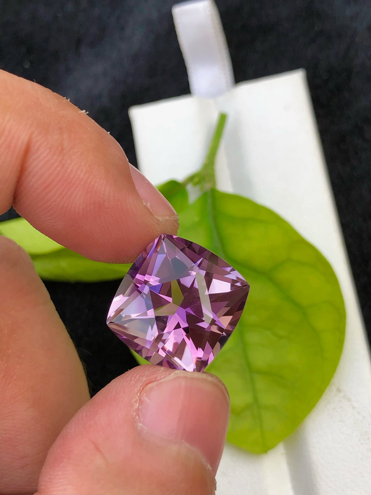 Fancy Cut Amethyst Gemstone: Natural Purple Ring Stone, 14.25 CT