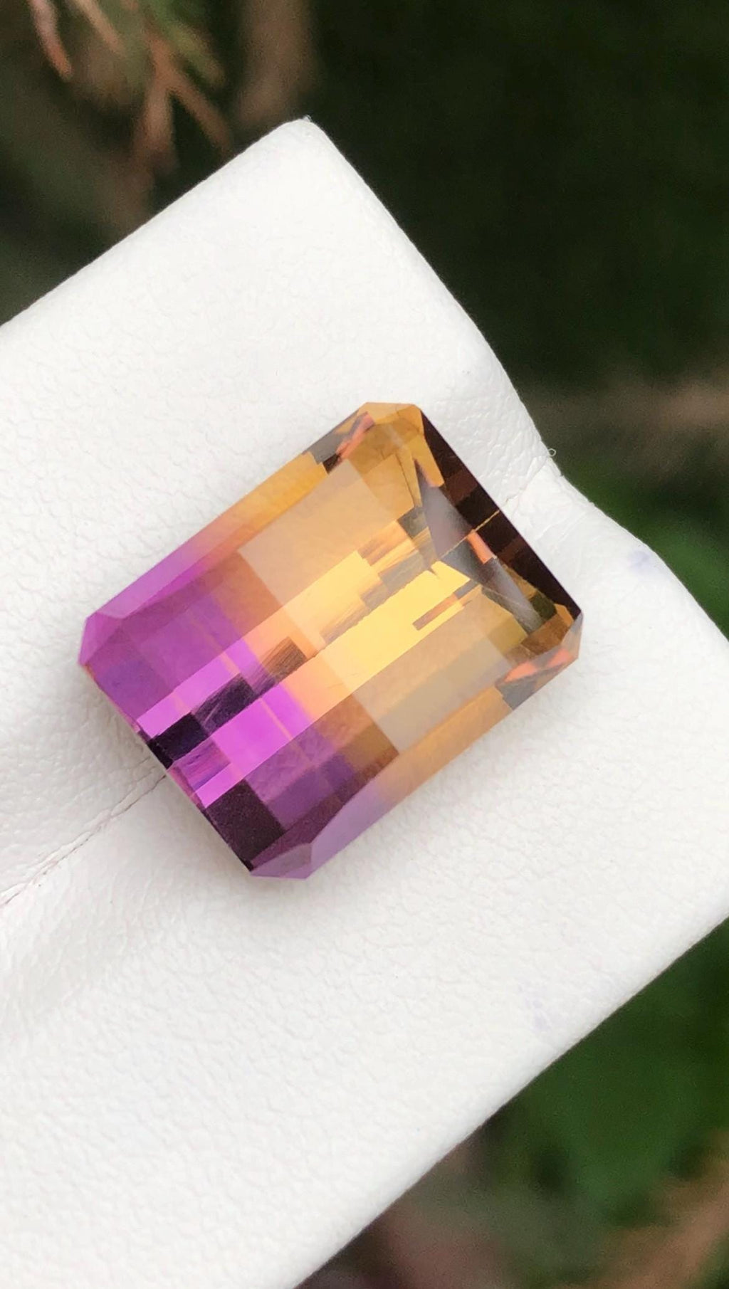 Ametrine 13.50 Carat Pixel Cut Loose Gemstone – from Brazil
