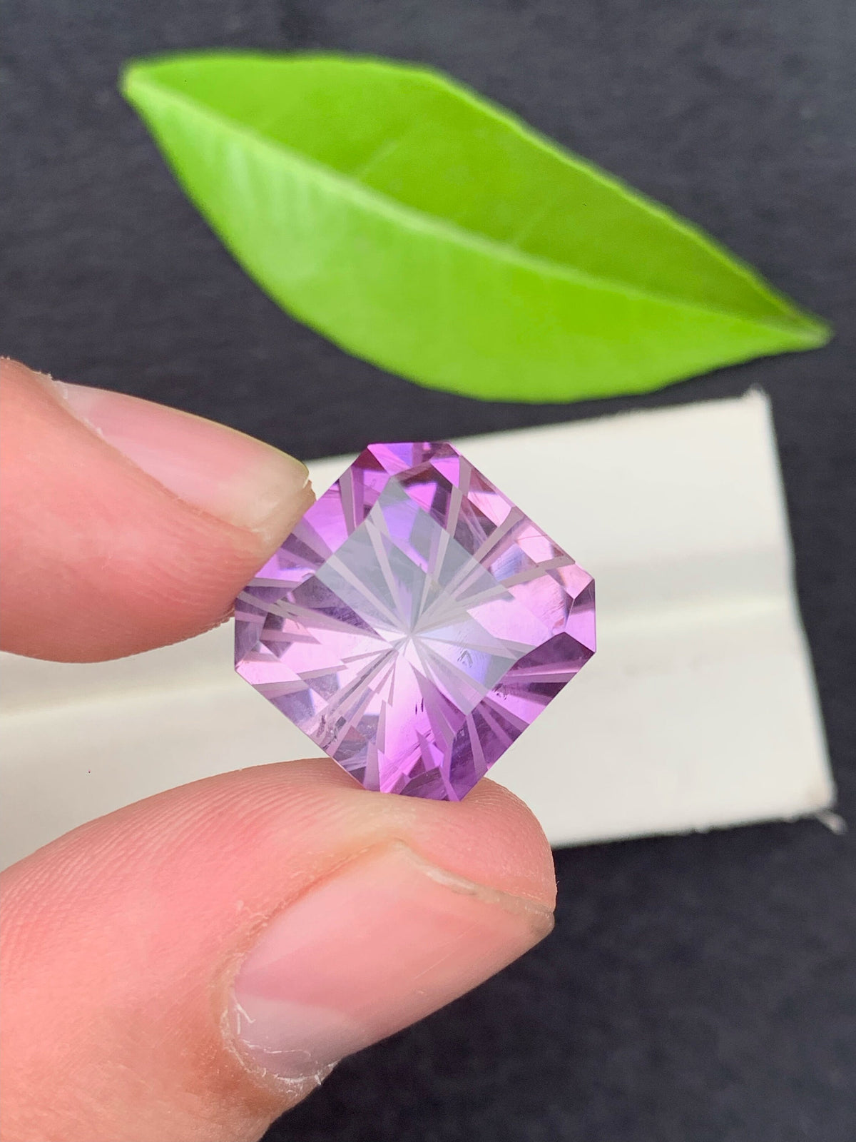 Fancy Ascher Cut Amethyst Loose Gemstone - 19 carats
