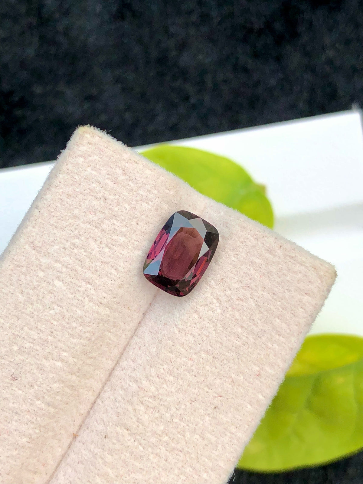 2.10 Carat Purple Spinel Gemstone: Natural Faceted Burma Stone (7x5x3 mm)