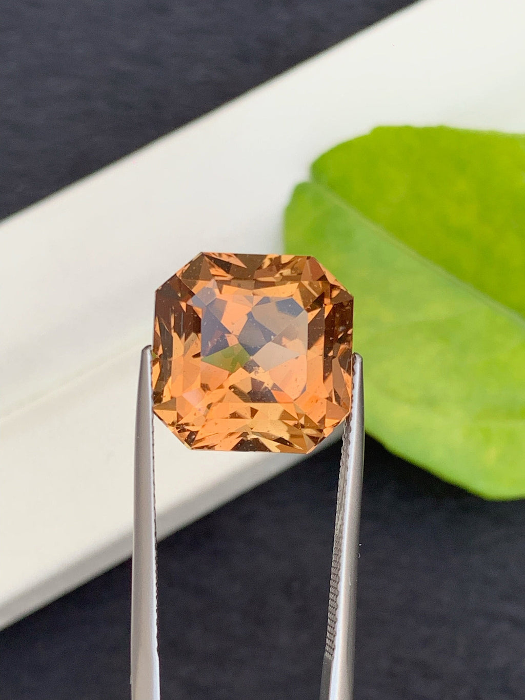 Natural Sherry Topaz Gemstone: 15.15 Carat Asscher Cut