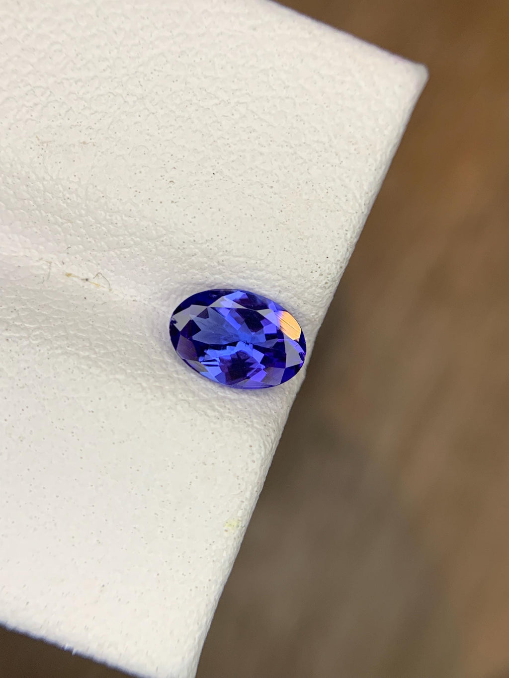 Certified 0.71 Carat Tanzanite Gemstone: Violet-Blue Oval Cut Loose Stone