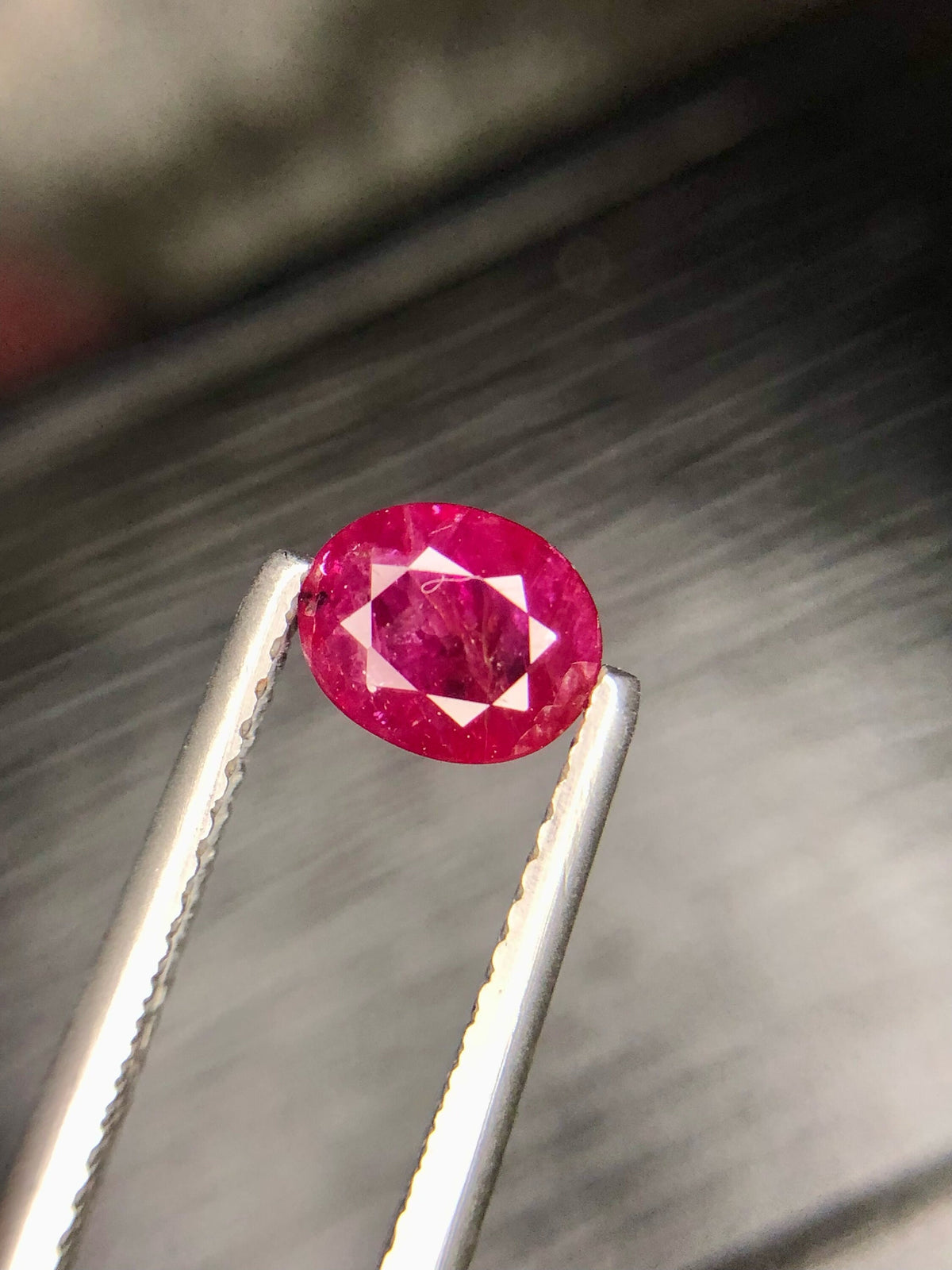 Vivid Red Afghanistan Ruby Gemstone, Oval Cut 0.95 CT