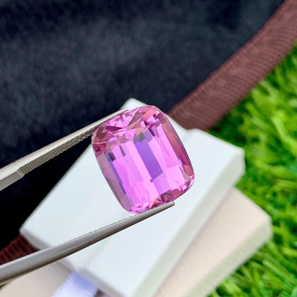 Pink Kunzite 19.45ct Cushion Cut – Elegant Afghan Gemstone