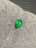 Zambia Emerald Gemstone: 1.57 CT Pear Cut, Vivid Green