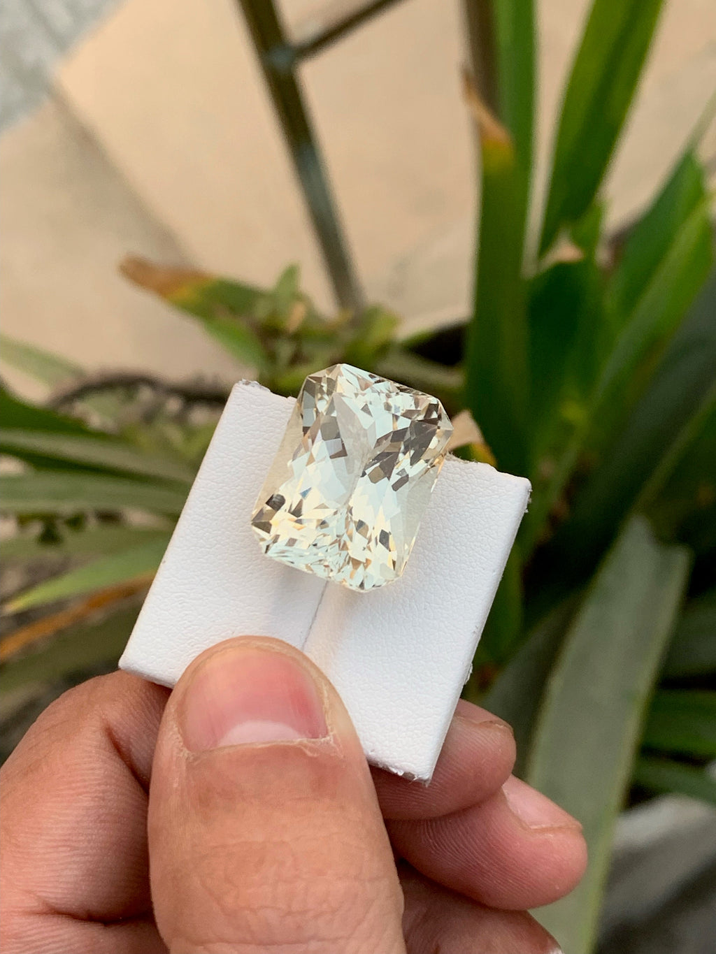 Imperial Color Topaz Loose Gemstone: Emerald Cut, 37.50 Carat