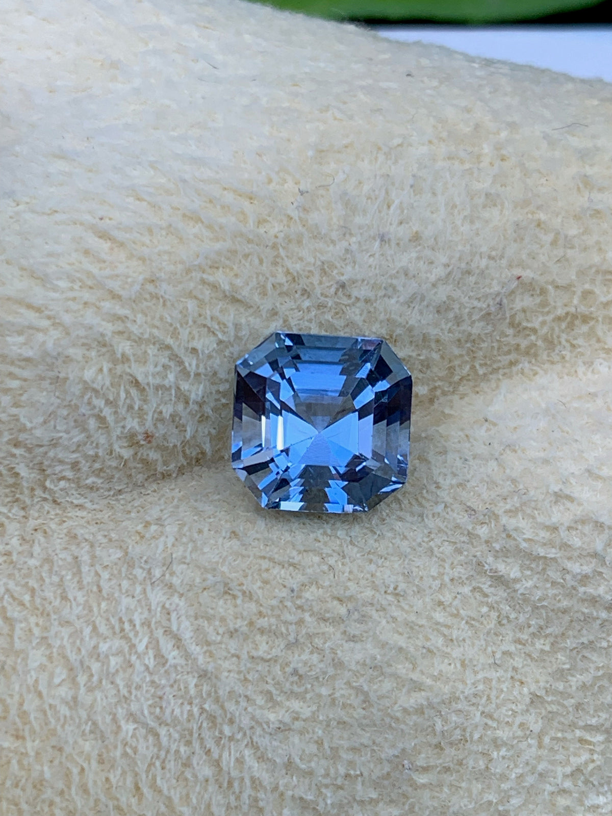 Santa Maria Blue Aquamarine Gemstone: Asscher Cut, 2.95 Carats