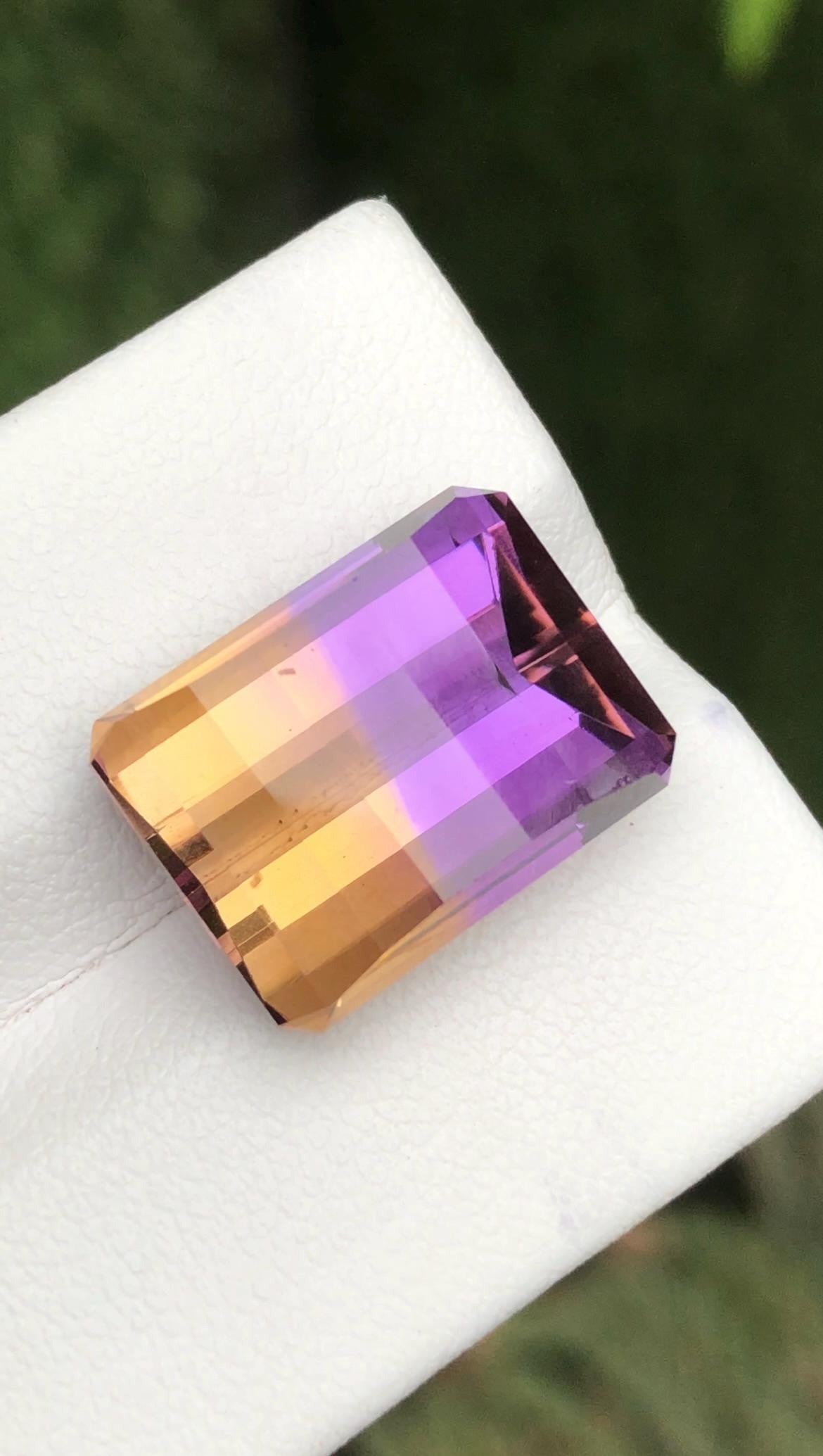 Ametrine 13.75 Carat Pixel Cut Loose Gemstone – from Brazil
