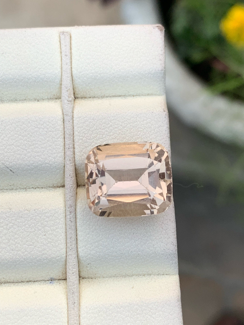 Unheated Imperial Topaz Gemstone: 15.75 CT VVS Orange Cushion Cut